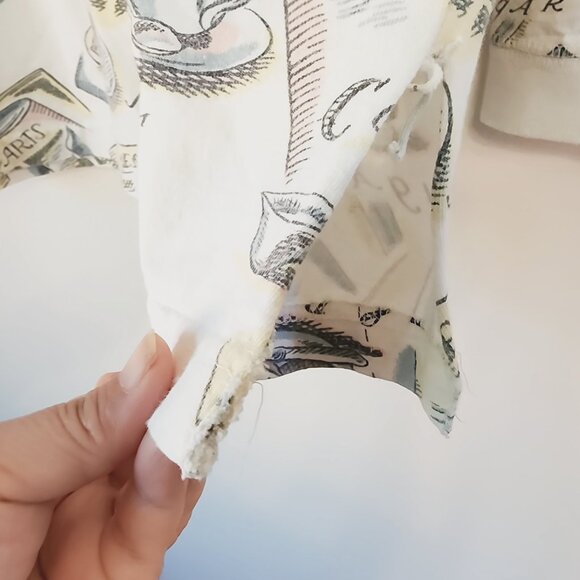 Relevant Products All Over Print Breakfast Theme Long Sleeve Tee L Cotton VTG90' - Picture 13 of 16